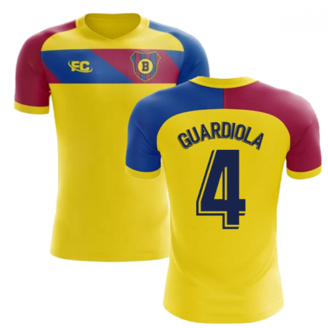 2018-2019 Barcelona Fans Culture Away Concept Shirt (Guardiola 4) - Kids (Long Sleeve)