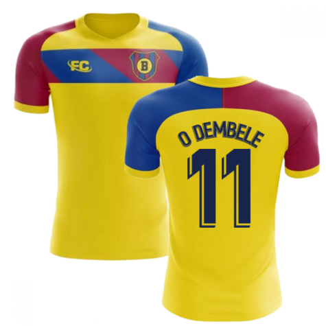 2018-2019 Barcelona Fans Culture Away Concept Shirt (O Dembele 11) - Little Boys