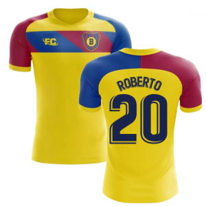 2018-2019 Barcelona Fans Culture Away Concept Shirt (Roberto 20) - Kids (Long Sleeve)