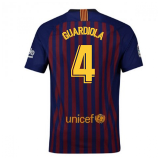 2018-2019 Barcelona Home Nike Football Shirt (Guardiola 4)