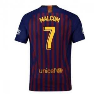 2018-2019 Barcelona Home Nike Football Shirt (Malcom 7)