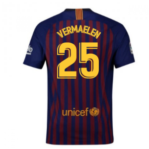 2018-2019 Barcelona Home Nike Football Shirt (Vermaelen 25)
