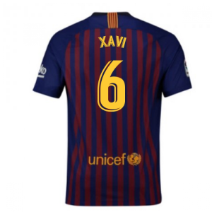 2018-2019 Barcelona Home Nike Football Shirt (Xavi 6)