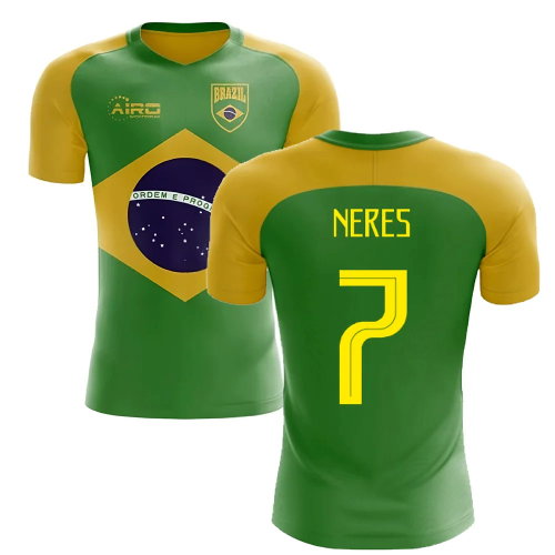 2025-2026 Brazil Flag Concept Football Shirt (Neres 7)