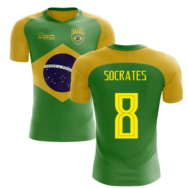 2025-2026 Brazil Flag Concept Football Shirt (Socrates 8)
