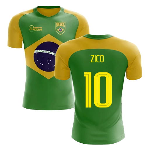 2025-2026 Brazil Flag Concept Football Shirt (Zico 10)