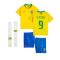 2018-2019 Brazil Little Boys Home Kit (G Jesus 9)