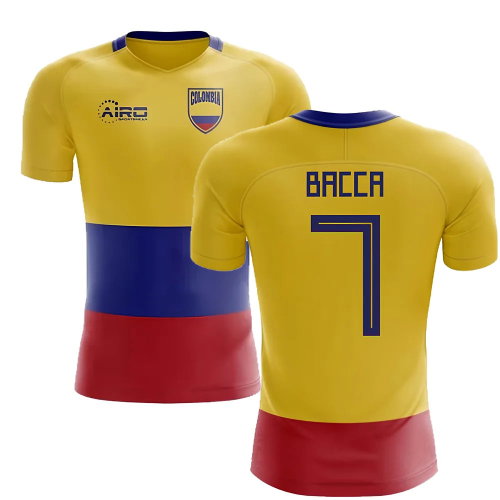 2025-2026 Colombia Flag Concept Football Shirt (Bacca 7)