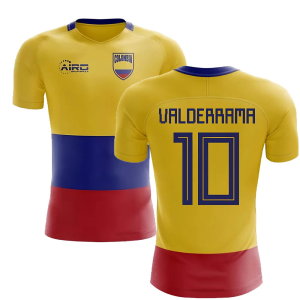 2025-2026 Colombia Flag Concept Football Shirt (Valderrama 10)