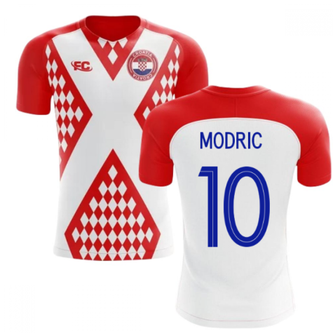 2018-2019 Croatia Fans Culture Home Concept Shirt (Modric 10) - Kids