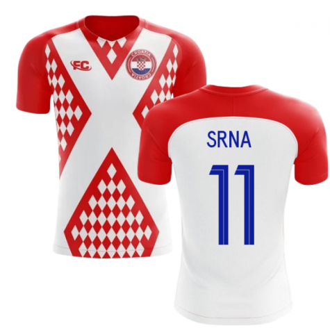 2018-2019 Croatia Fans Culture Home Concept Shirt (Srna 11)