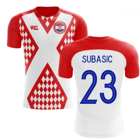 2018-2019 Croatia Fans Culture Home Concept Shirt (Subasic 23) - Kids