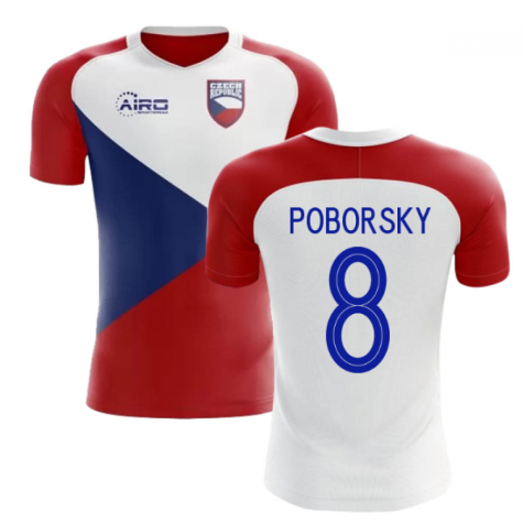 2023-2024 Czech Republic Home Concept Football Shirt (POBORSKY 8) - Kids