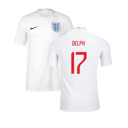 2018-2019 England Authentic Home Shirt (Delph 17)