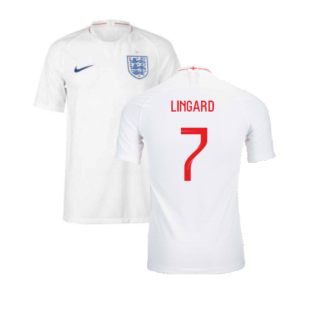 2018-2019 England Authentic Home Shirt (Lingard 7)