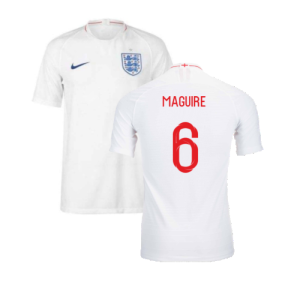 2018-2019 England Authentic Home Shirt (Maguire 6)