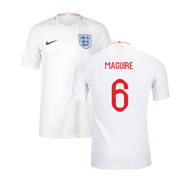 2018-2019 England Authentic Home Shirt (Maguire 6)