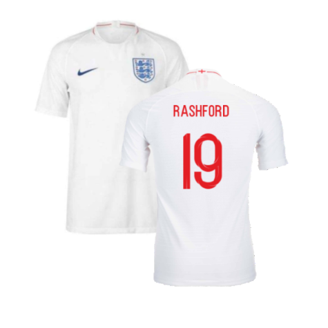 2018-2019 England Authentic Home Shirt (Rashford 19)