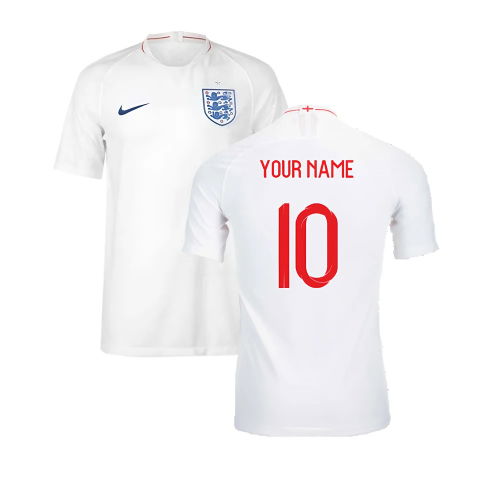 2018-2019 England Authentic Home Shirt (Your Name)
