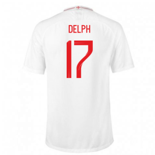 2018-2019 England Home Nike Football Shirt (Delph 17)