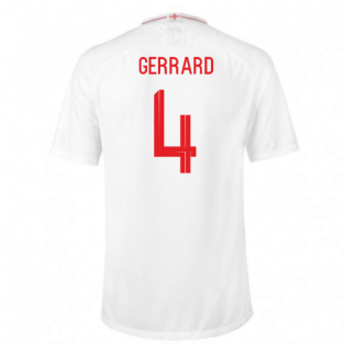 2018-2019 England Home Nike Football Shirt (Gerrard 4) - Kids