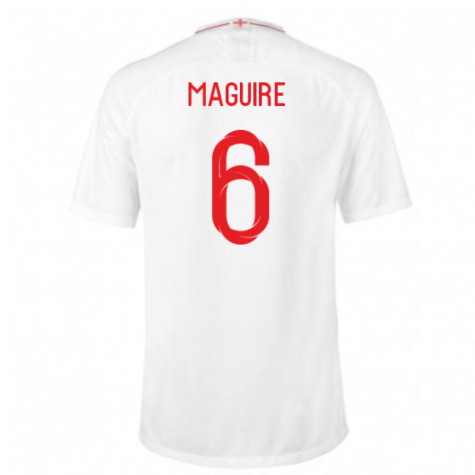 2018-2019 England Home Nike Football Shirt (Maguire 6)