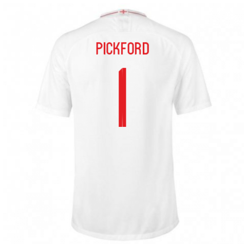 2018-2019 England Home Nike Football Shirt (Pickford 1)