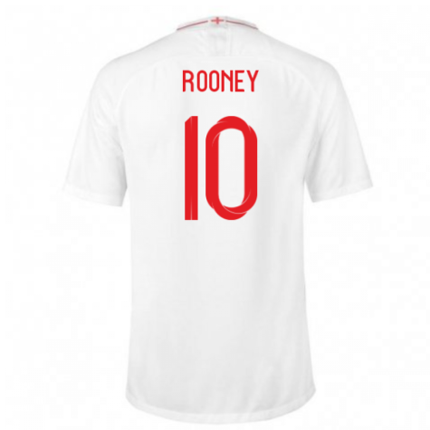 2018-2019 England Home Nike Football Shirt (Rooney 10)