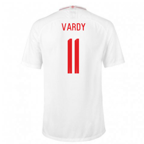 2018-2019 England Home Nike Football Shirt (Vardy 11)