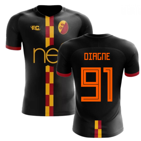 2018-2019 Galatasaray Fans Culture Away Concept Shirt (Diagne 91)