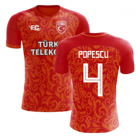 2018-2019 Galatasaray Fans Culture Home Concept Shirt (Popescu 4)
