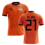 2018-2019 Holland Fans Culture Home Concept Shirt (DE JONG 21) - Kids (Long Sleeve)