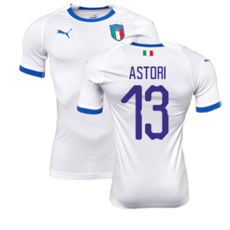 2018-2019 Italy Away evoKIT Away Shirt (Astori 13)