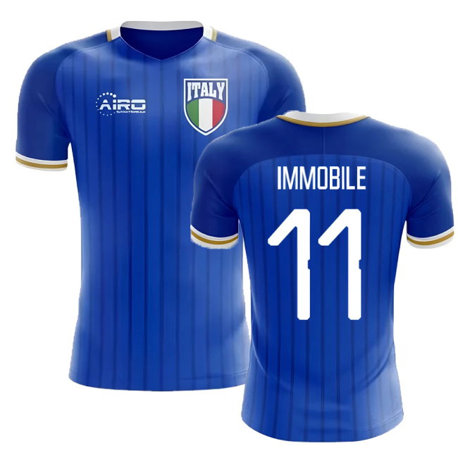 2025-2026 Italy Home Concept Football Shirt (Immobile 11)