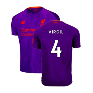 2018-2019 Liverpool Away Shirt (Kids) (Virgil 4)