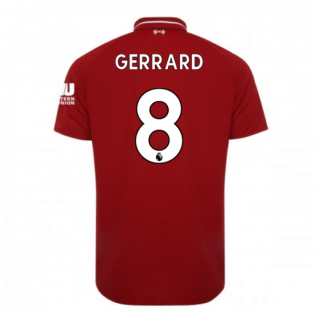 2018-2019 Liverpool Home Football Shirt (Gerrard 8)