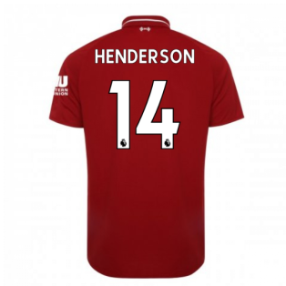 2018-2019 Liverpool Home Football Shirt (Henderson 14)