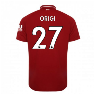 2018-2019 Liverpool Home Football Shirt (Origi 27)