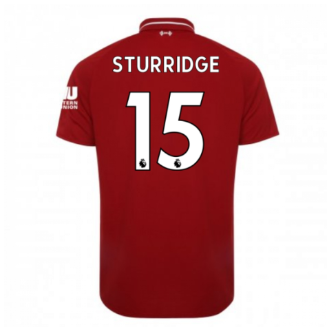 2018-2019 Liverpool Home Football Shirt (Sturridge 15)