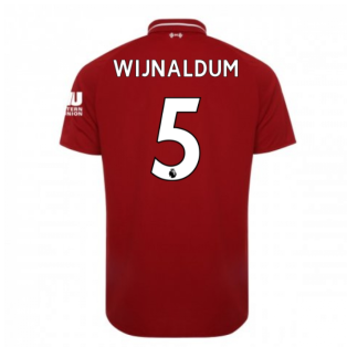 2018-2019 Liverpool Home Football Shirt (Wijnaldum 5)