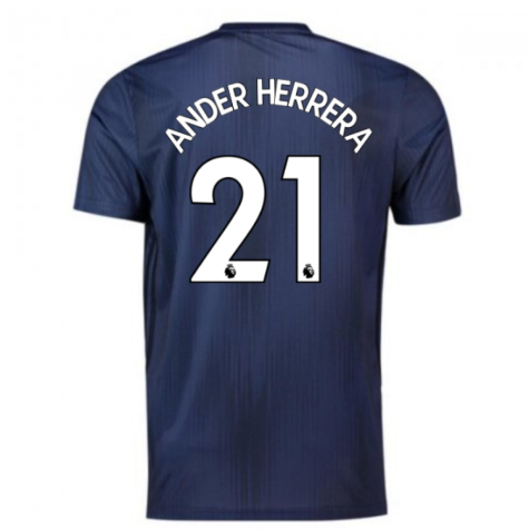 2018-2019 Man Utd Adidas Third Football Shirt (Ander Herrera 21)