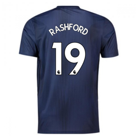 2018-2019 Man Utd Adidas Third Football Shirt (Rashford 19)
