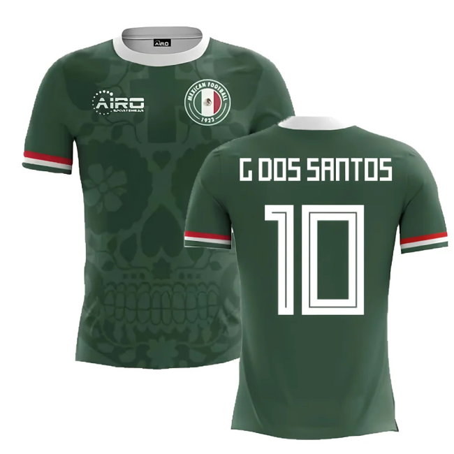 2025-2026 Mexico Home Concept Football Shirt (G.Dos Santos 10)