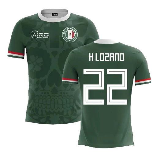 2025-2026 Mexico Home Concept Football Shirt (H.Lozano 22)