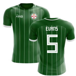 2020-2021 Northern Ireland Home Concept Football Shirt (Evans 5) - Kids