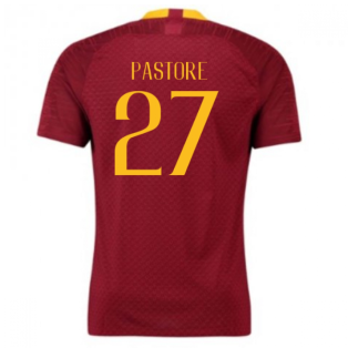 2018-2019 Roma Authentic Vapor Match Home Nike Shirt (Pastore 27)