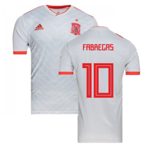 2018-2019 Spain Away Adidas Football Shirt (Fabregas 10) - Kids