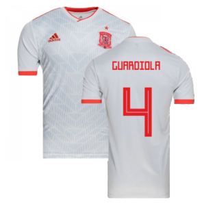 2018-2019 Spain Away Adidas Football Shirt (Guardiola 4) - Kids