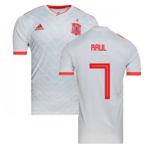 2018-2019 Spain Away Adidas Football Shirt (Raul 7) - Kids