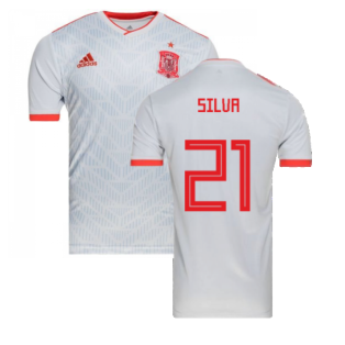 2018-2019 Spain Away Adidas Football Shirt (Silva 21) - Kids